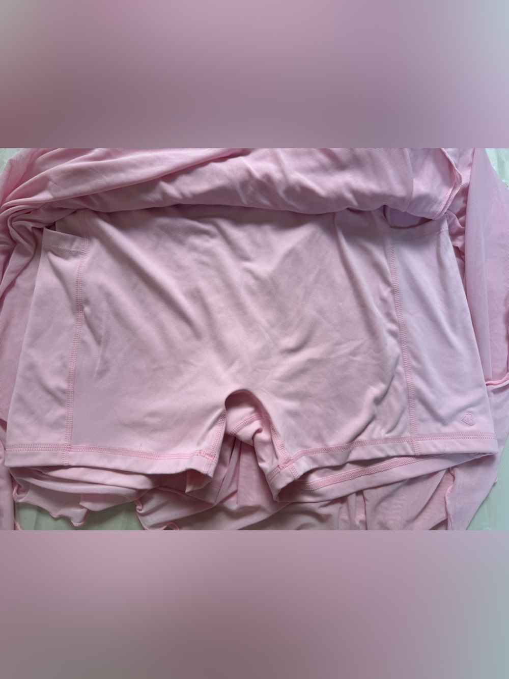 Soft Pink Ruffled Mini Skirt - Picture 5 of 7